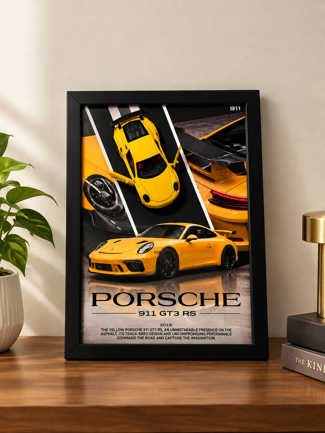 Porsche 911 GT3 RS 3D Car Frame – A4