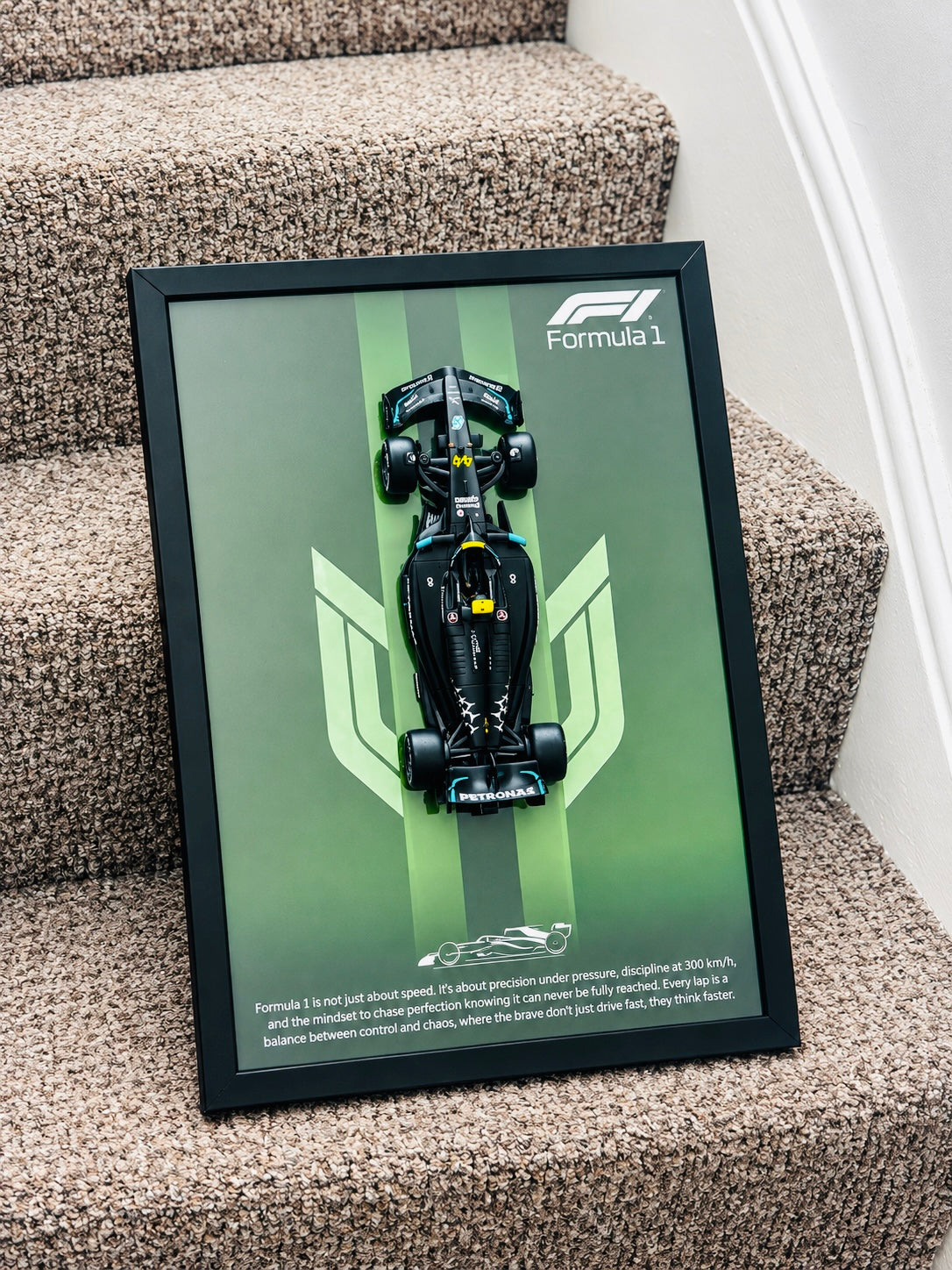 Green F1 3D Car Frame – A3