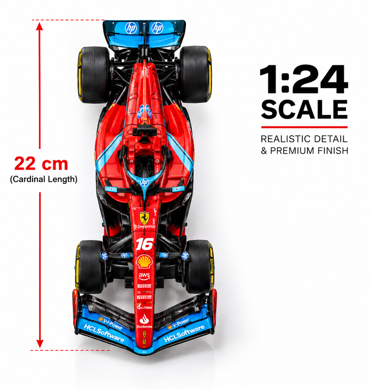 Red F1 3D Car Frame – A3