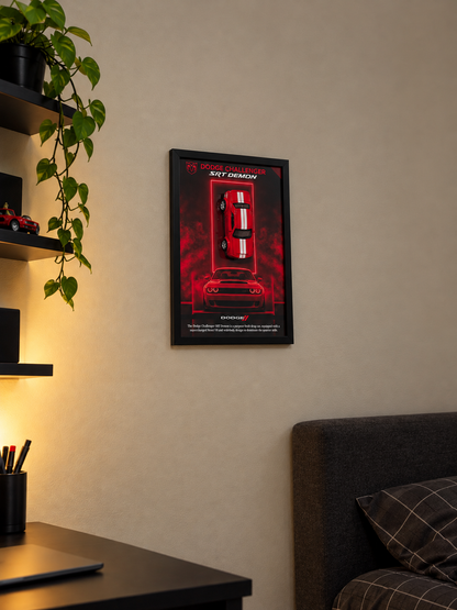 Dodge Challenger SRT Demon 3D Car Frame – A4