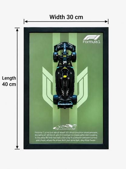 Green F1 3D Car Frame – A3