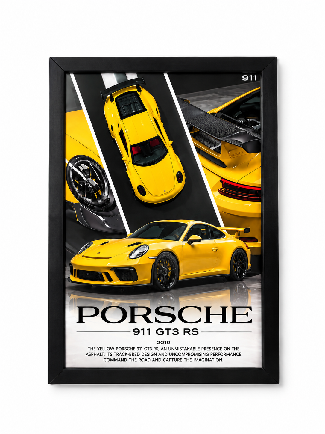 Porsche 911 GT3 RS 3D Car Frame – A4