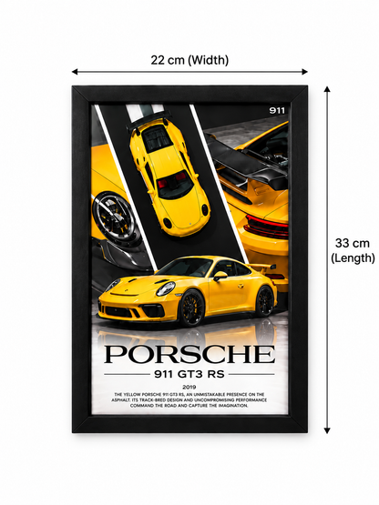 Porsche 911 GT3 RS 3D Car Frame – A4