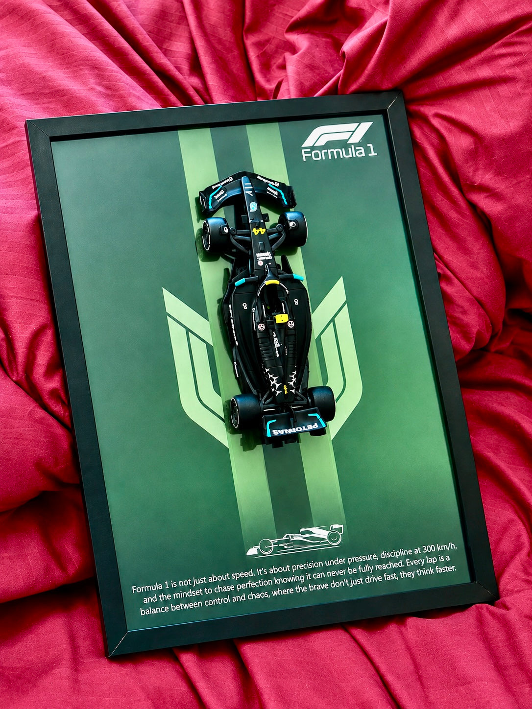 Green F1 3D Car Frame – A3